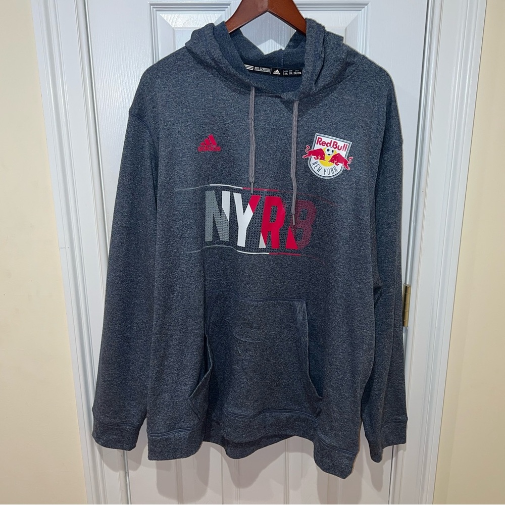 Adidas NY Redbull Climawarm Hoodie Redbulls Soccer 2XL